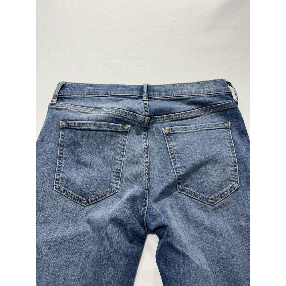 Banana Republic Jeans Womens 28 Blue Wash Mid Rise Skinny Crop Stripe 28x27.5 - Picture 13 of 15